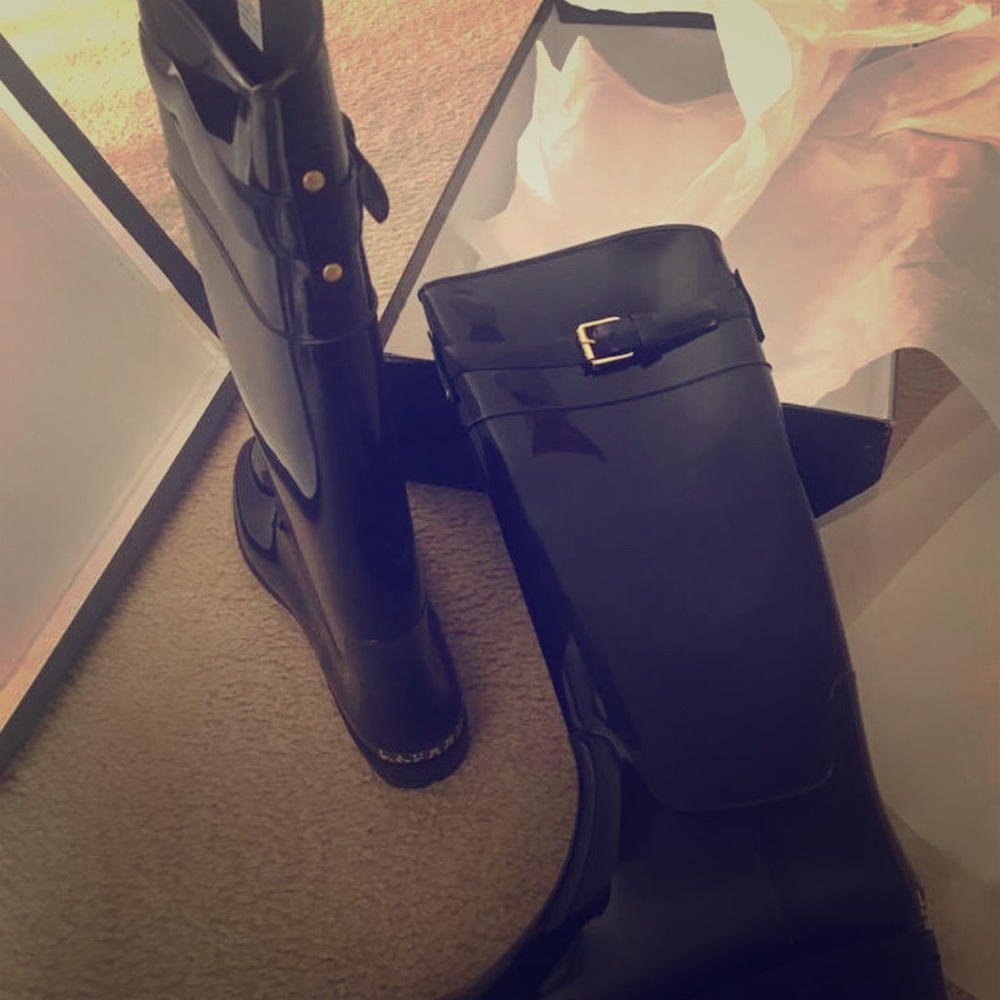 SOLD Ralph Lauren rain boots. Unwanted gift. Unused.